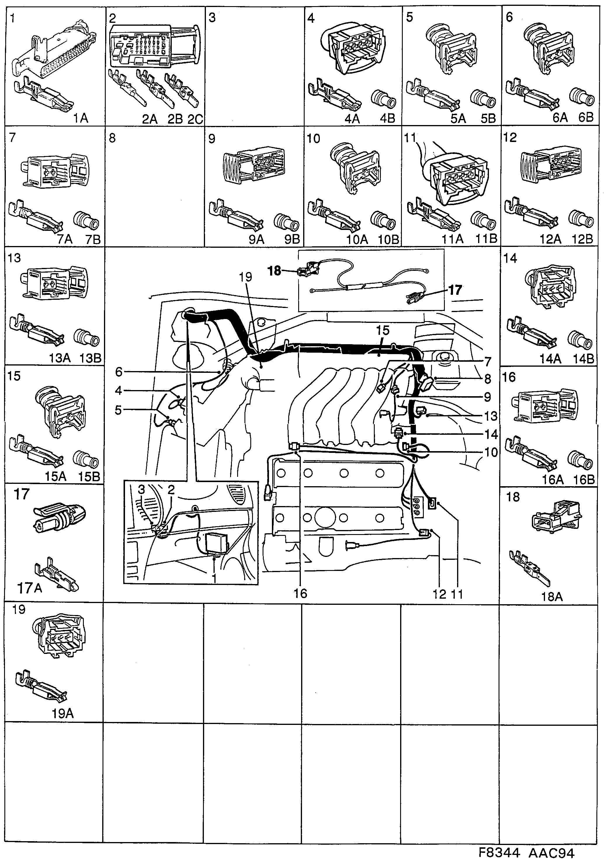 Saab 900 Engine diagram