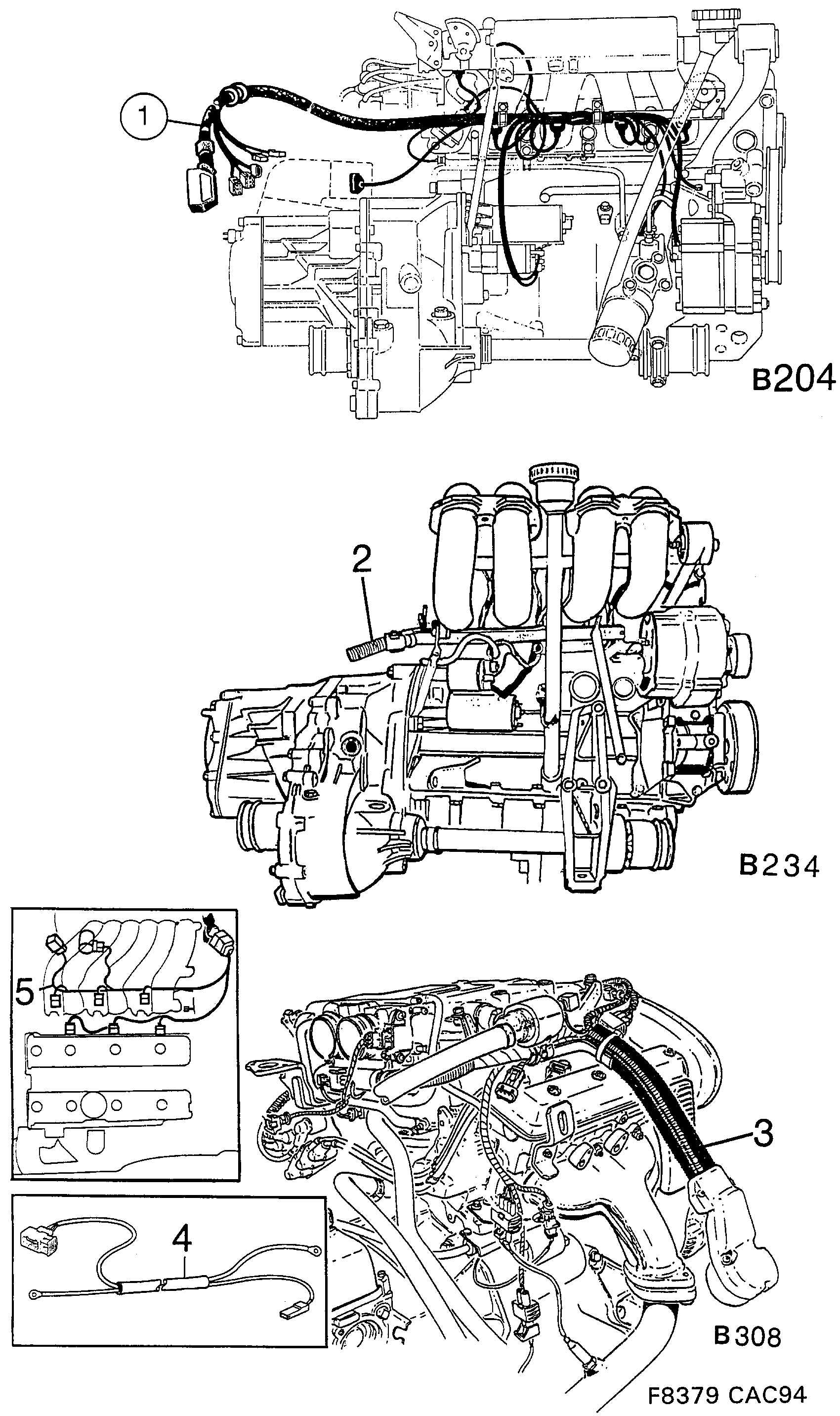 Saab 9000 Engine diagram