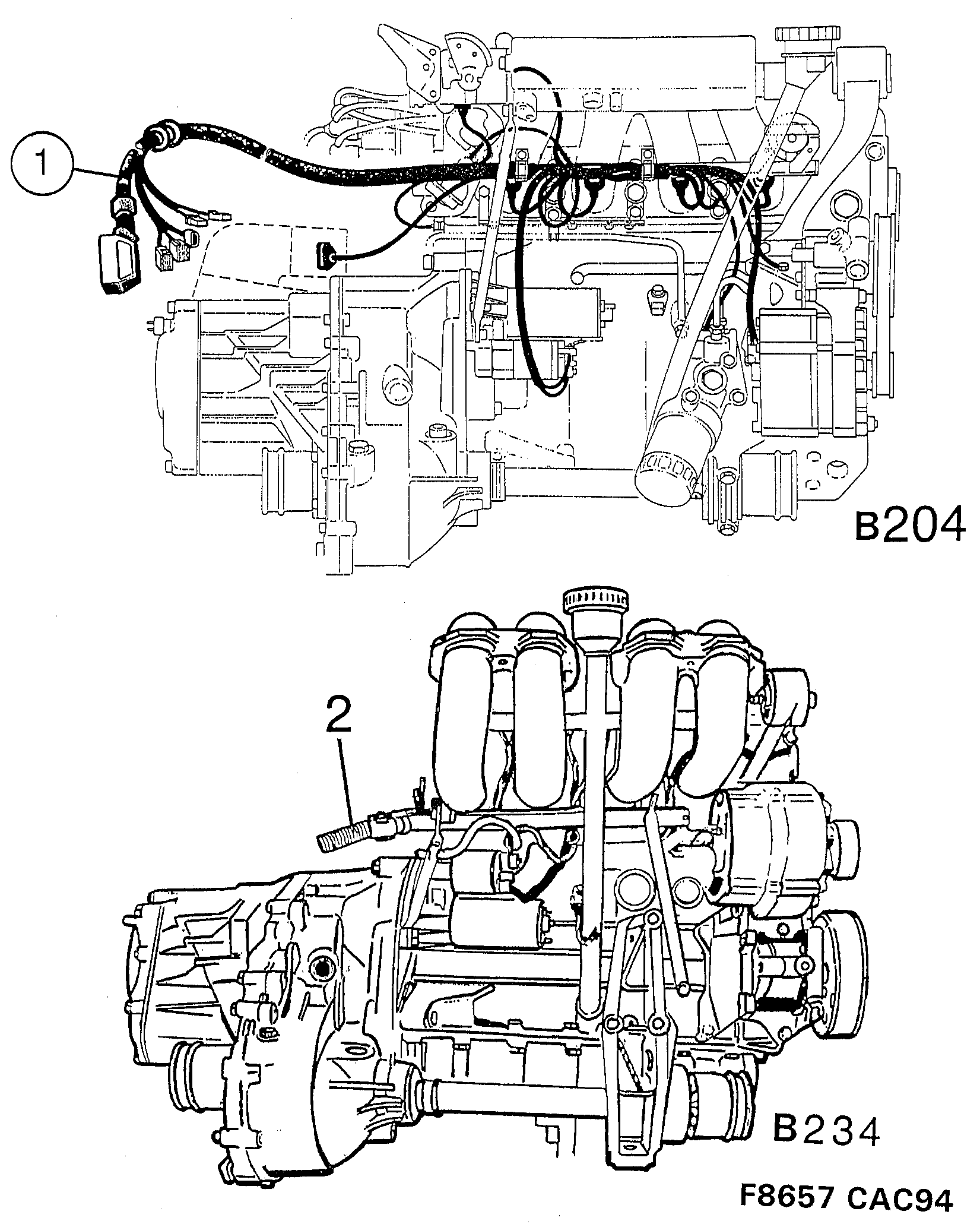 Saab 9000 Engine diagram