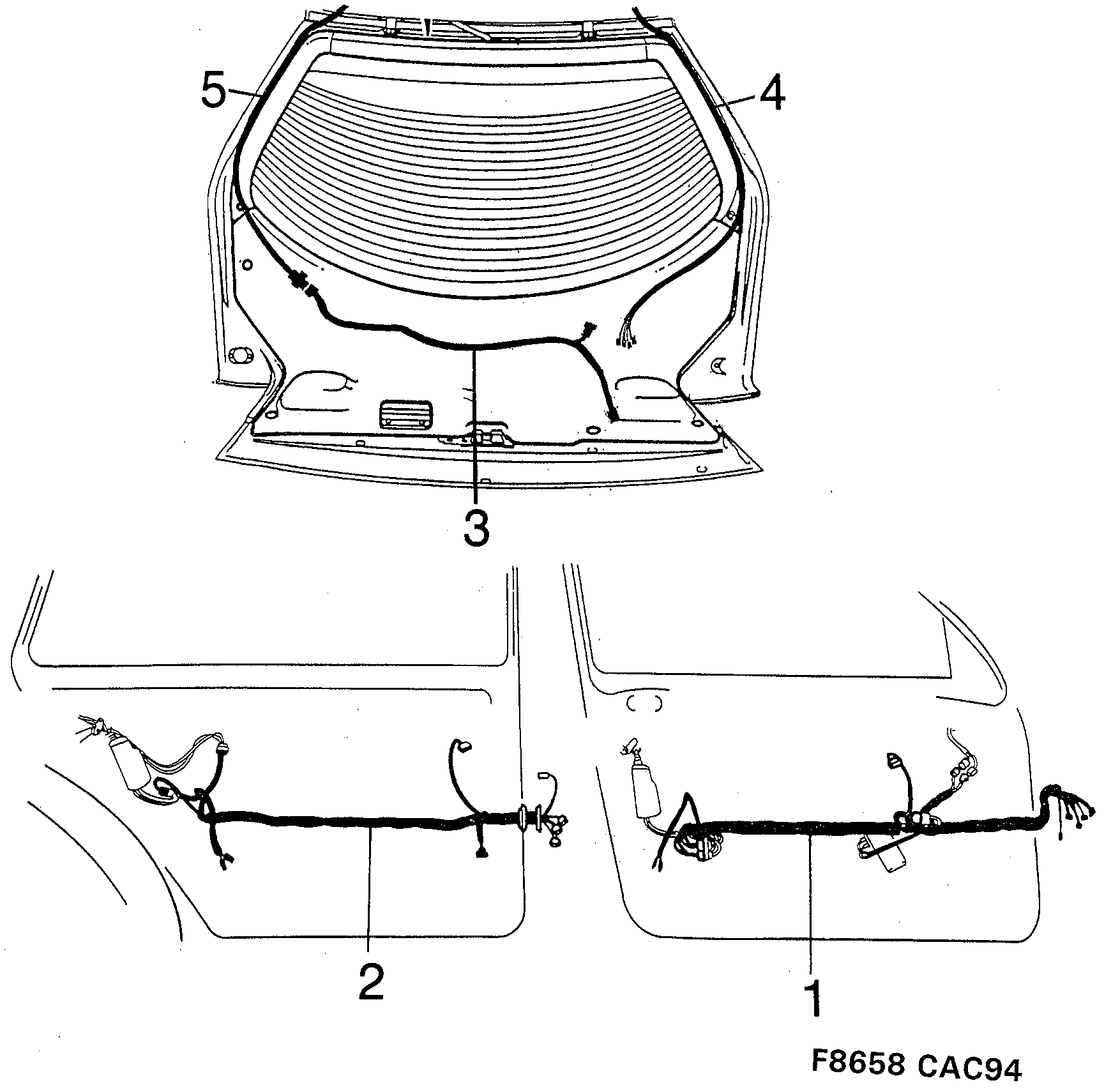 Saab 9000 Doors diagram