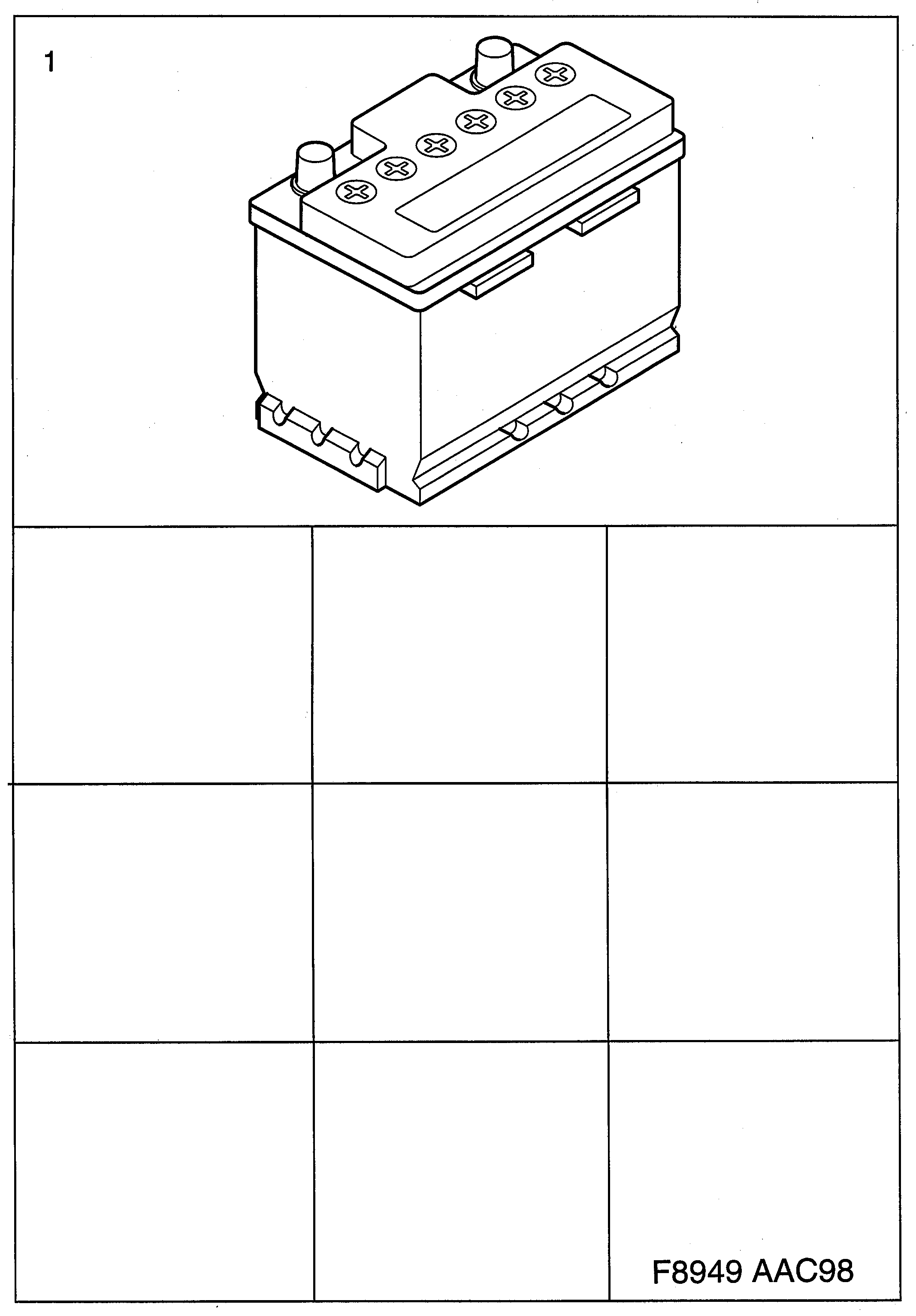 Saab 9-3 (9400) Battery diagram
