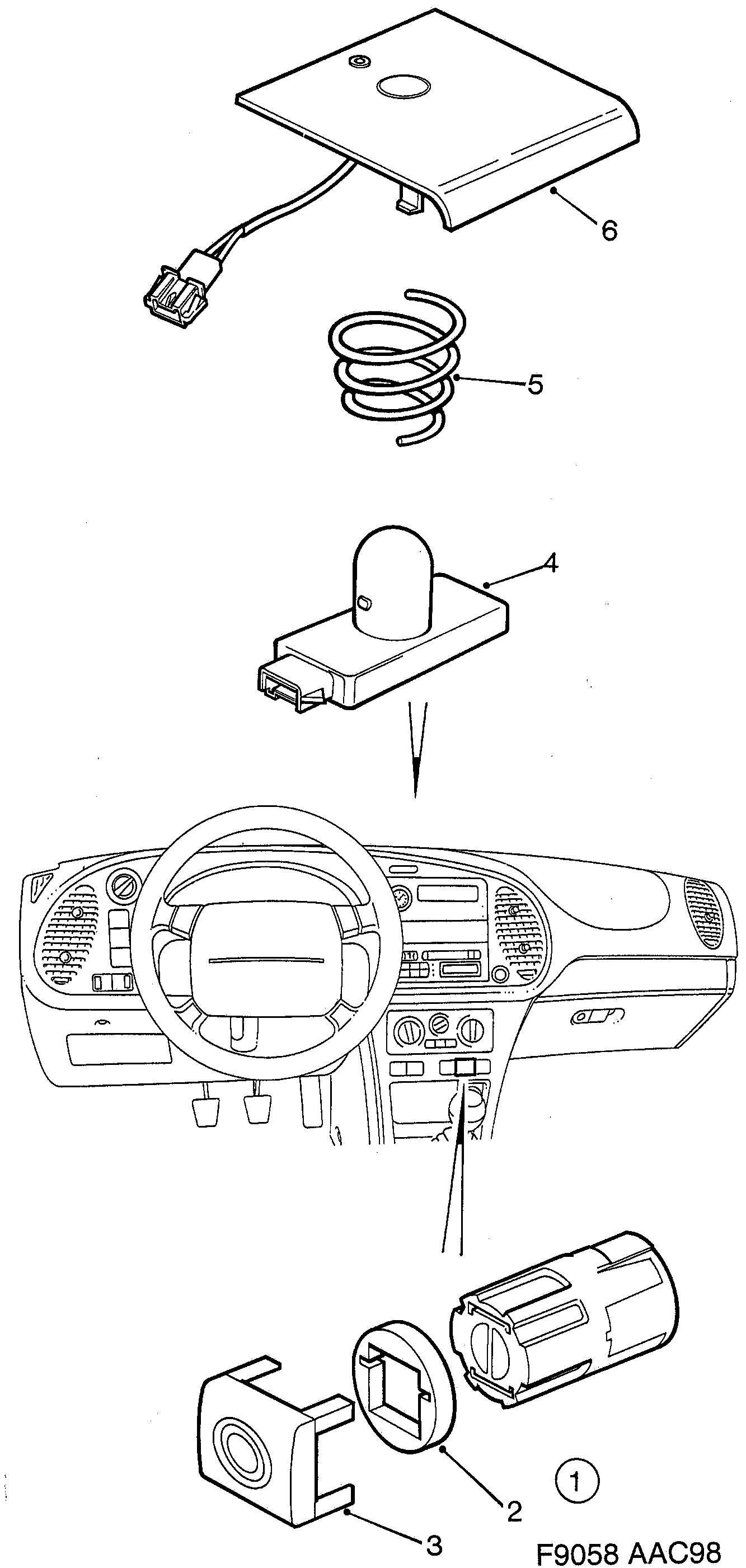 Saab 9-3 (9400) Actuator ACC diagram