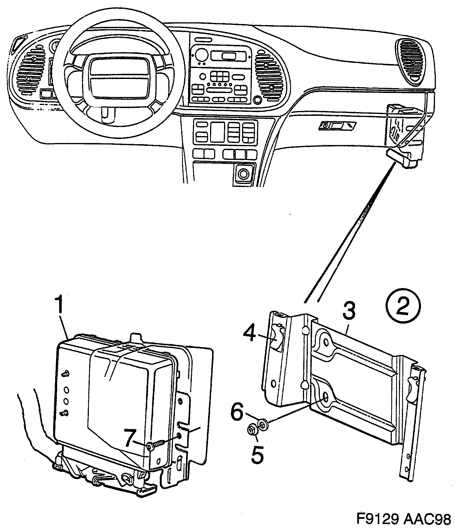 Saab 9-3 (9400) Engine control module MOTRONIC diagram