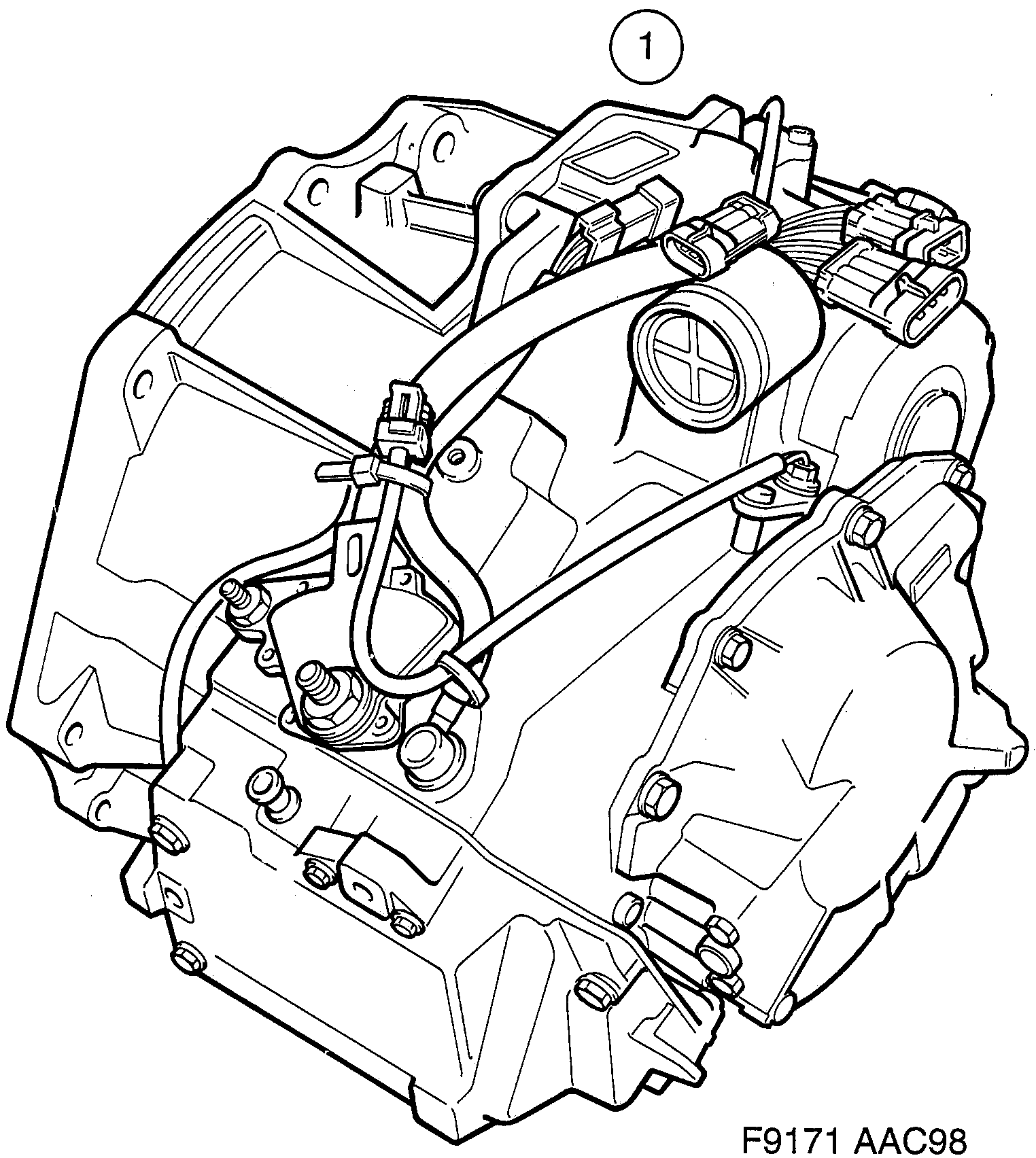Saab 9-3 (9400) Automatic diagram
