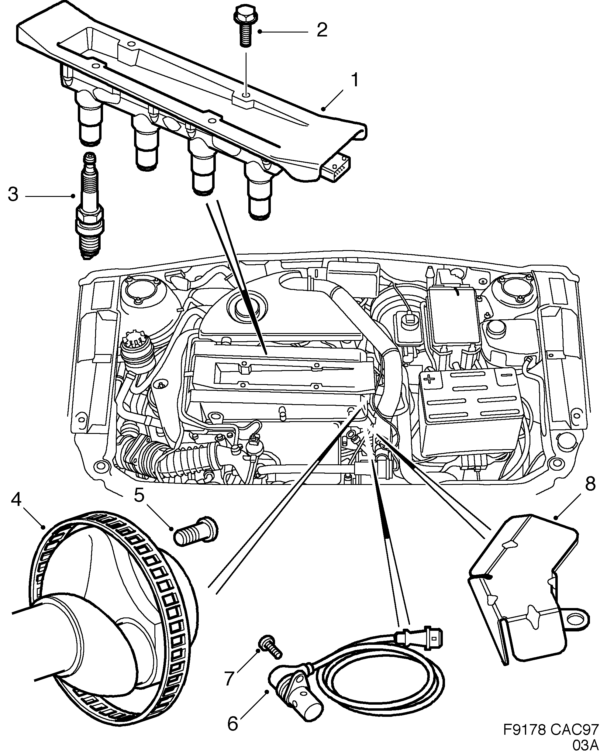 Saab 9-5 (9600) Trionic diagram