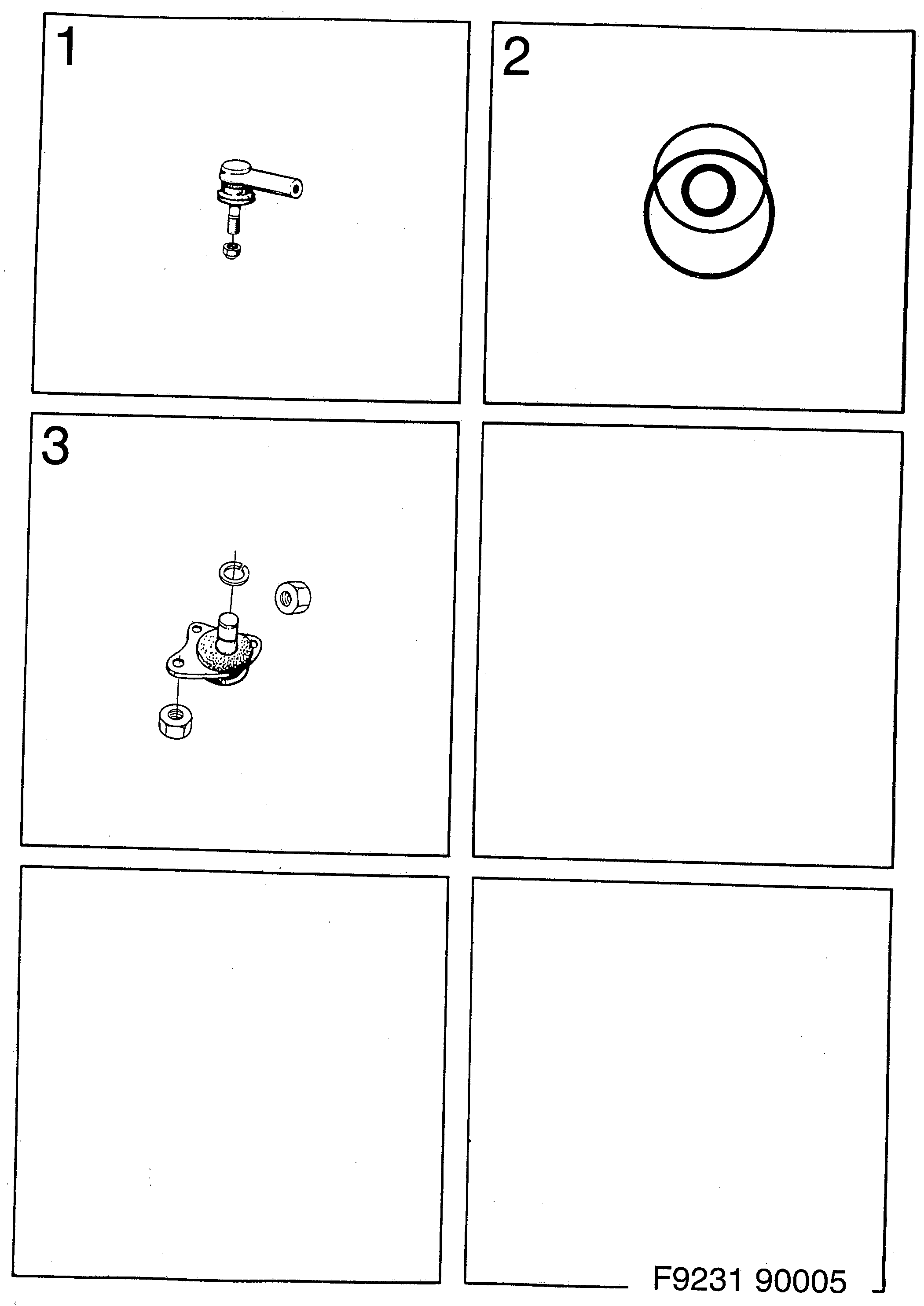 Saab 9000 Front end Steering device diagram