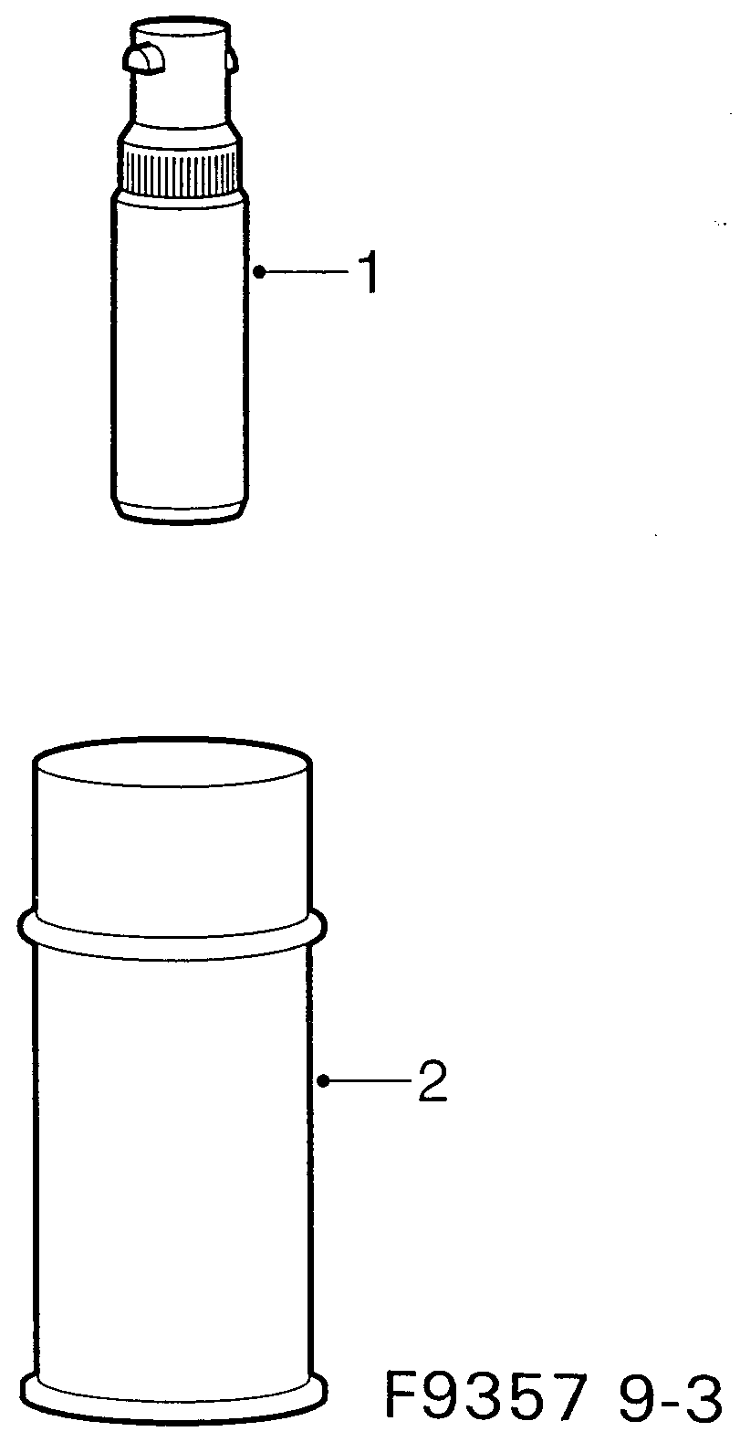 Saab 9-3 (9400) Touch-up paint diagram