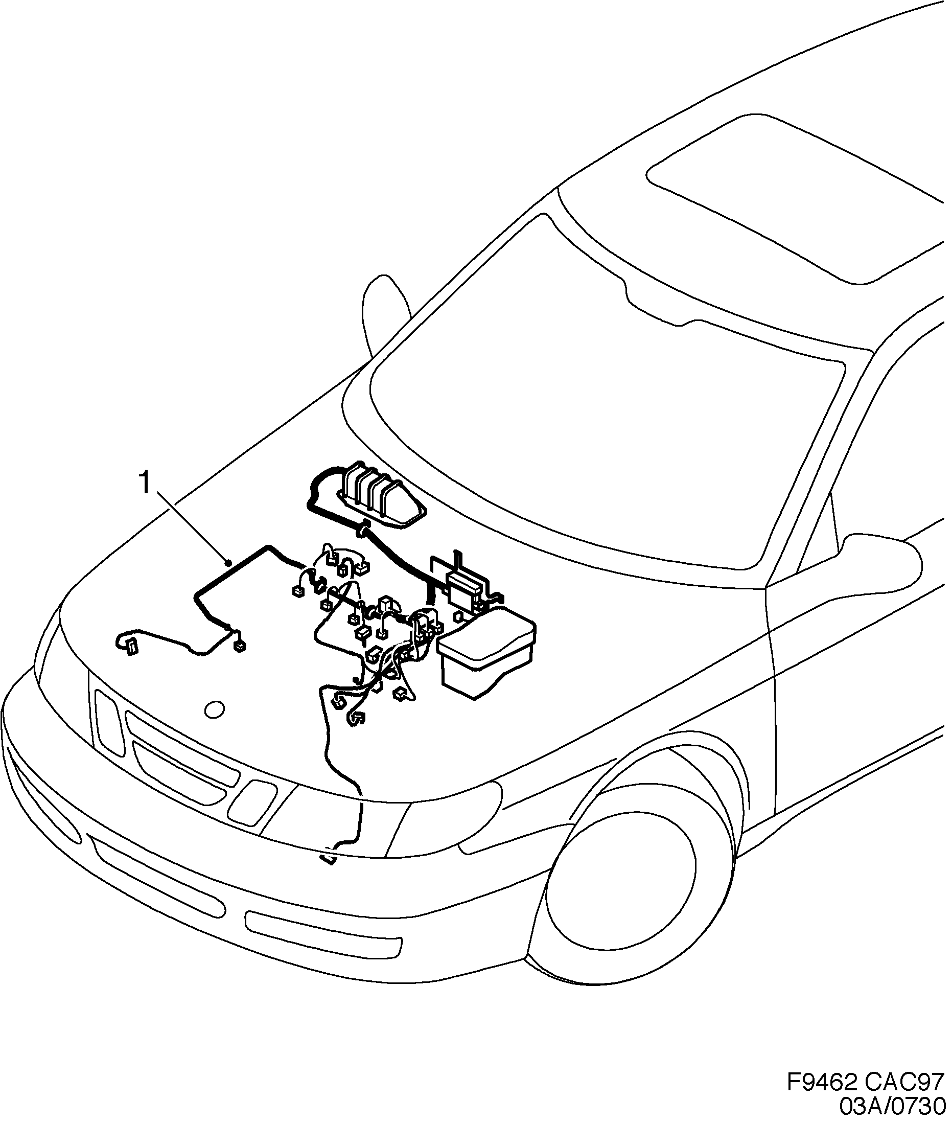Saab 9-5 (9600) Engine diagram