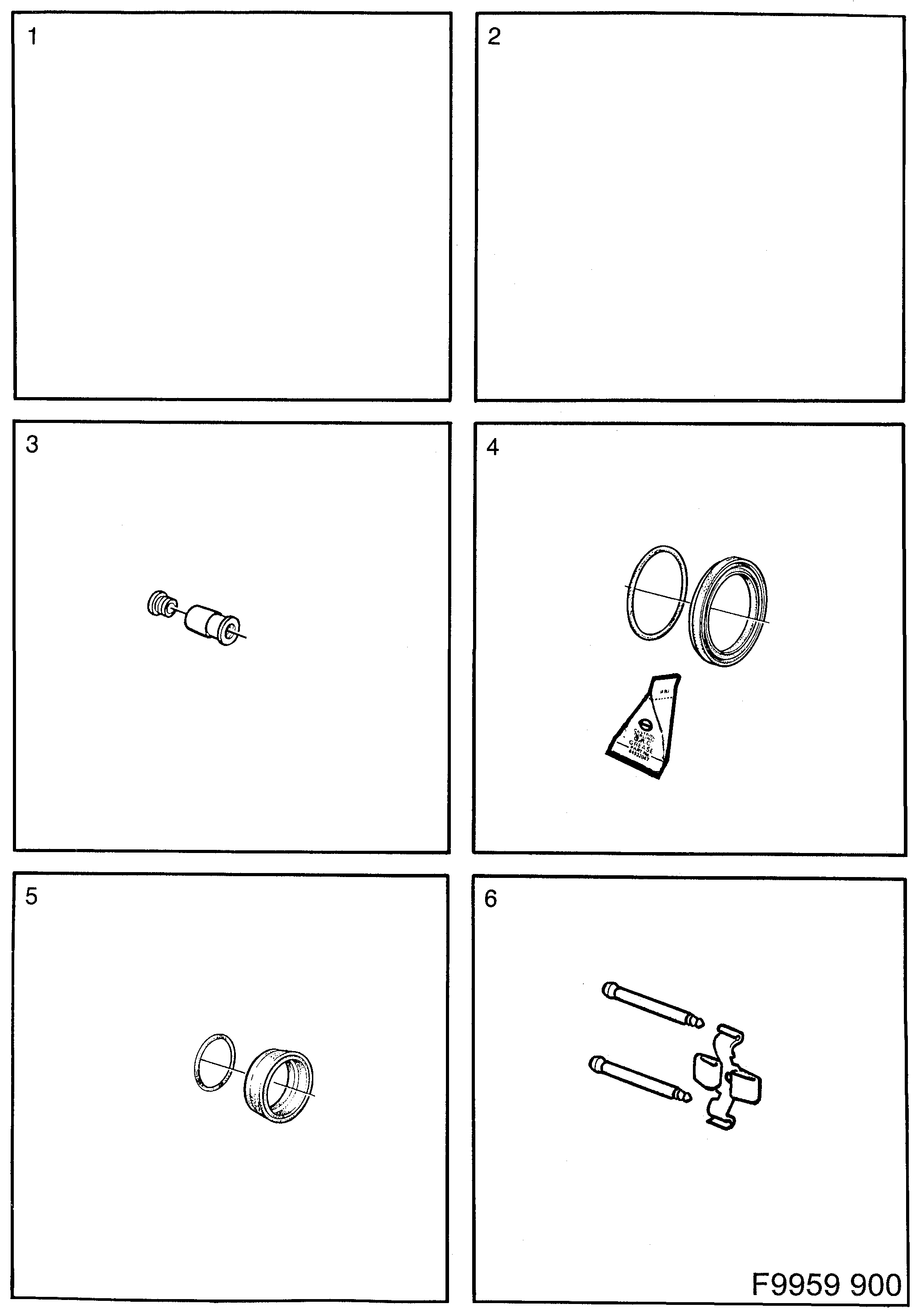 Saab 900 Brakes diagram