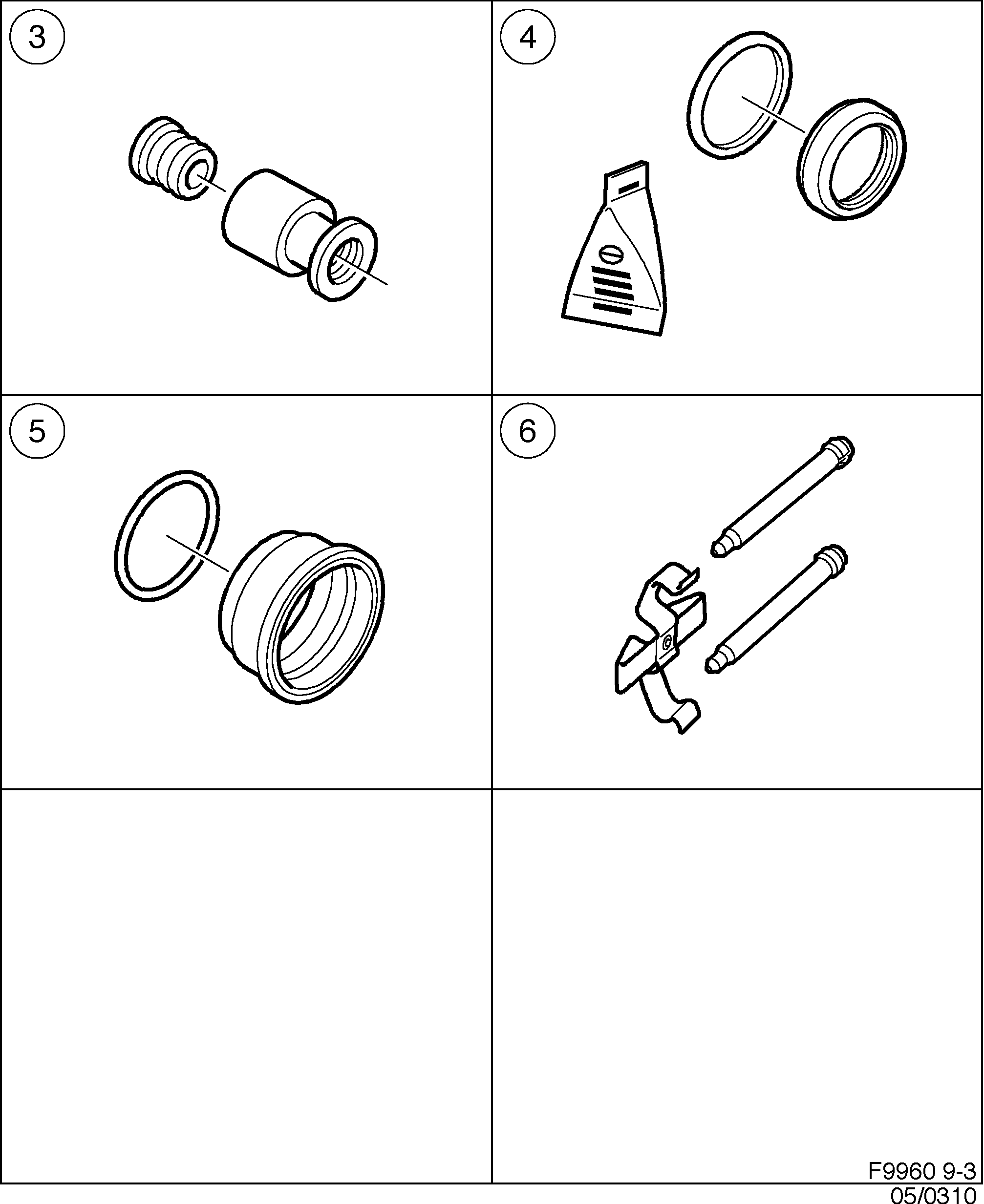 Saab 9-3 (9400) Brakes diagram