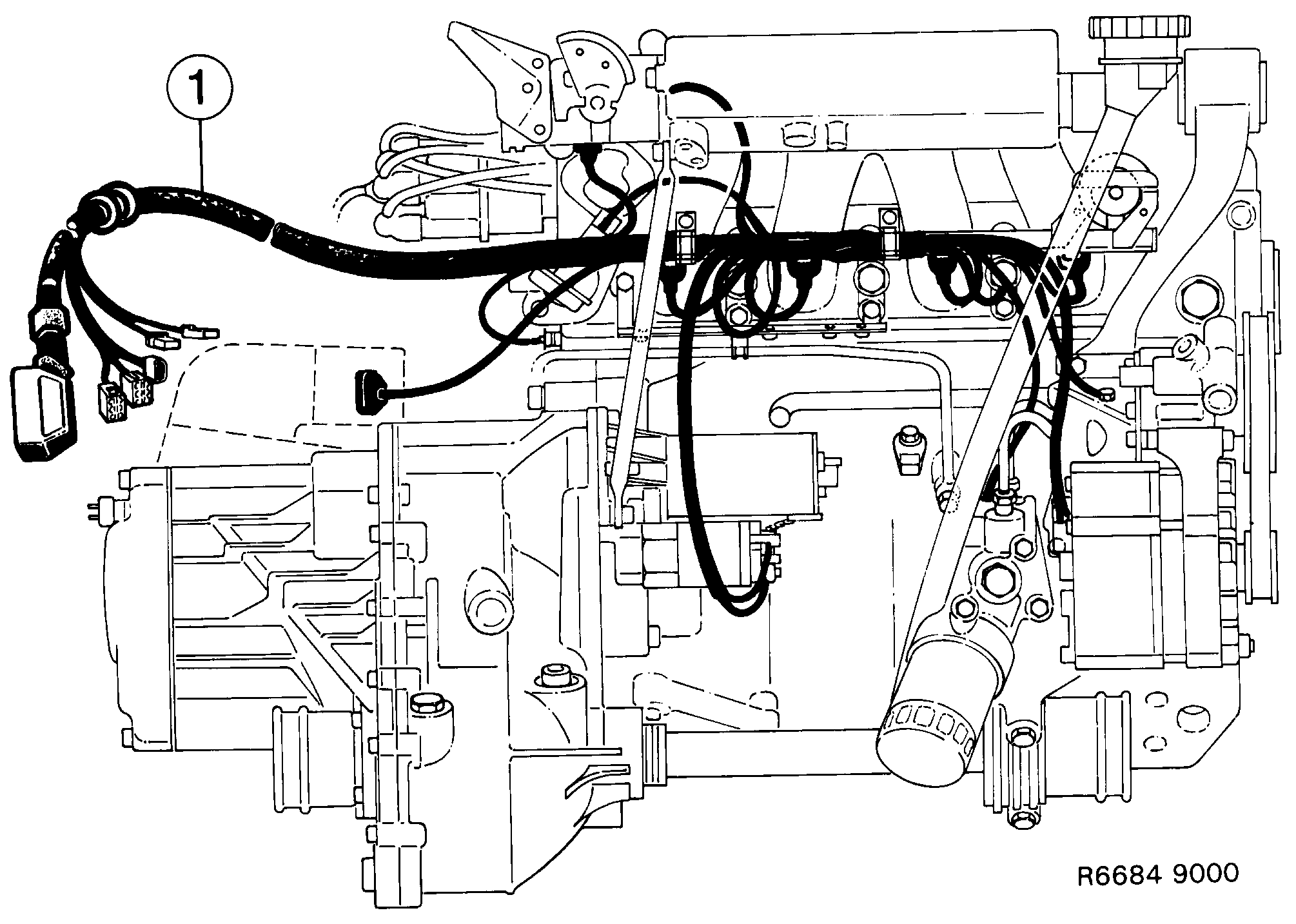Saab 9000 Engine diagram