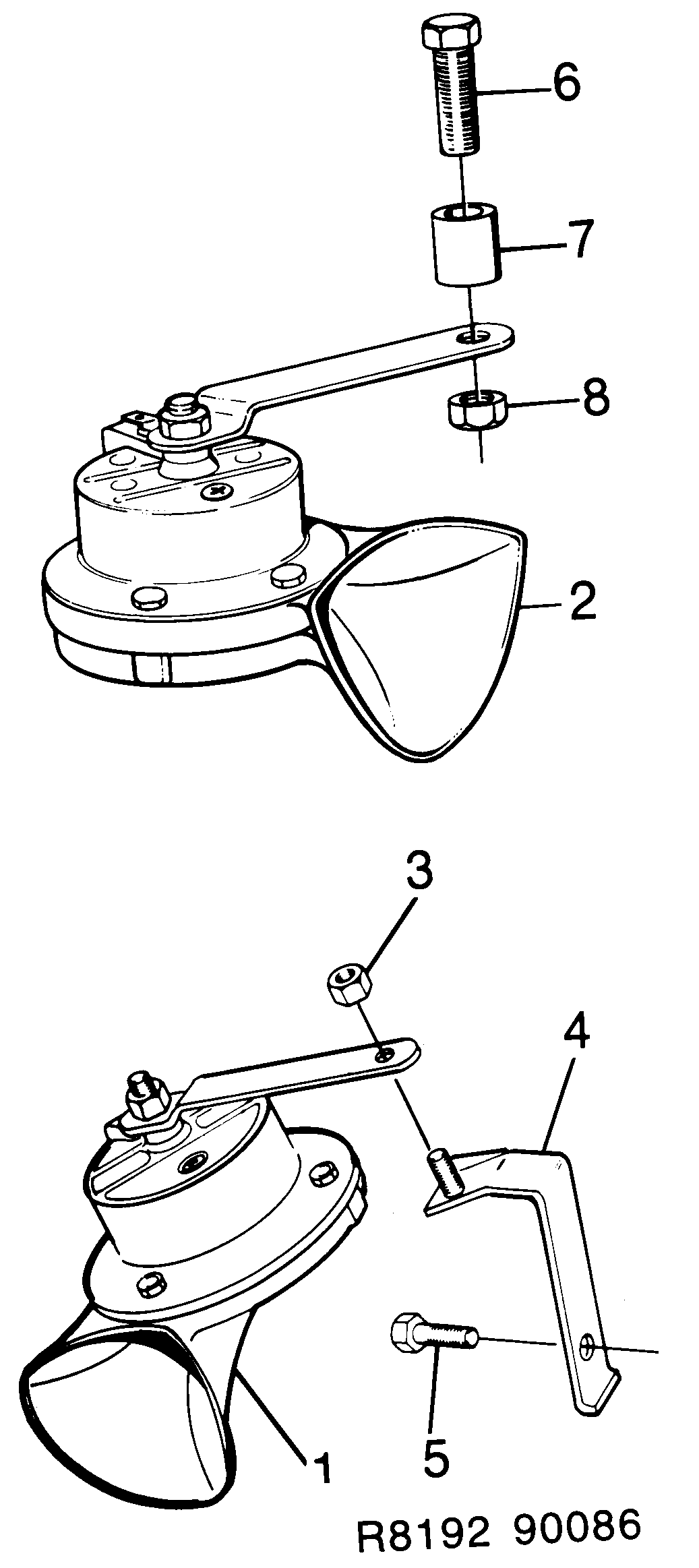 Saab 900 Horn diagram