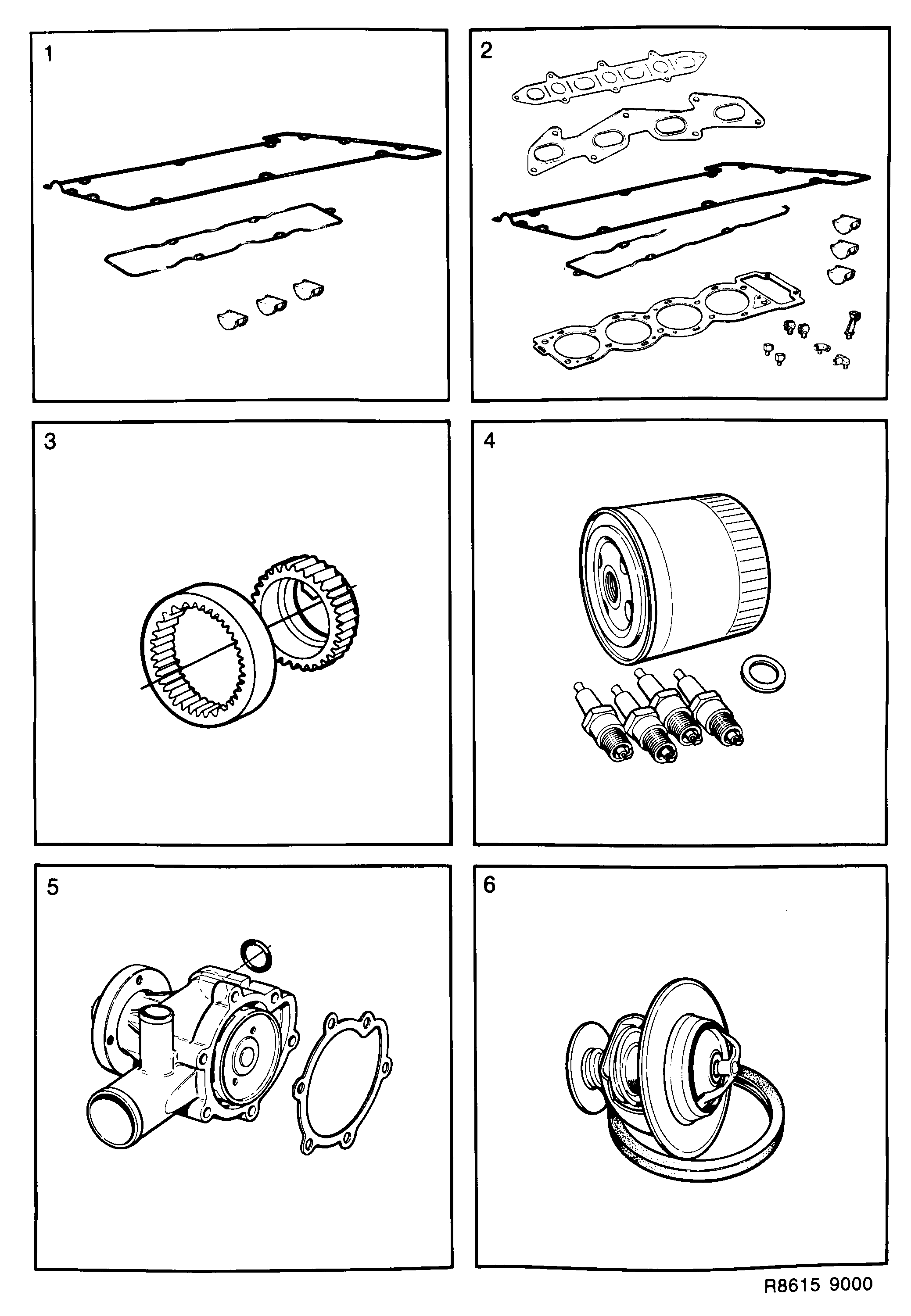 Saab 9000 Engine diagram