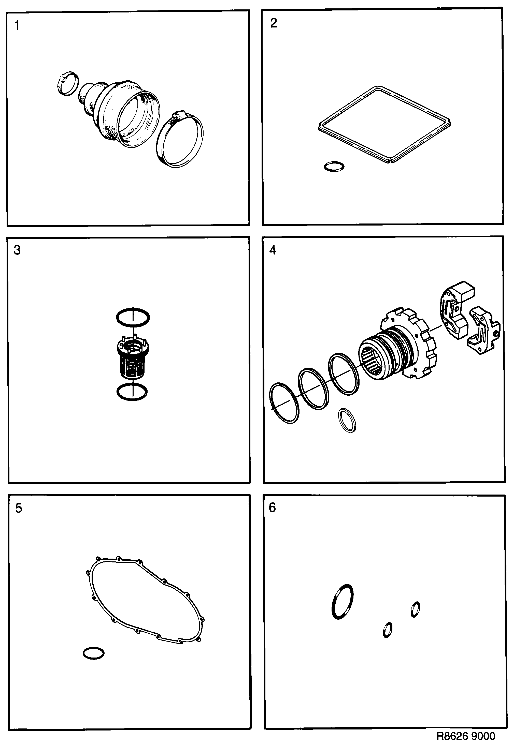 Saab 9000 Transmission diagram