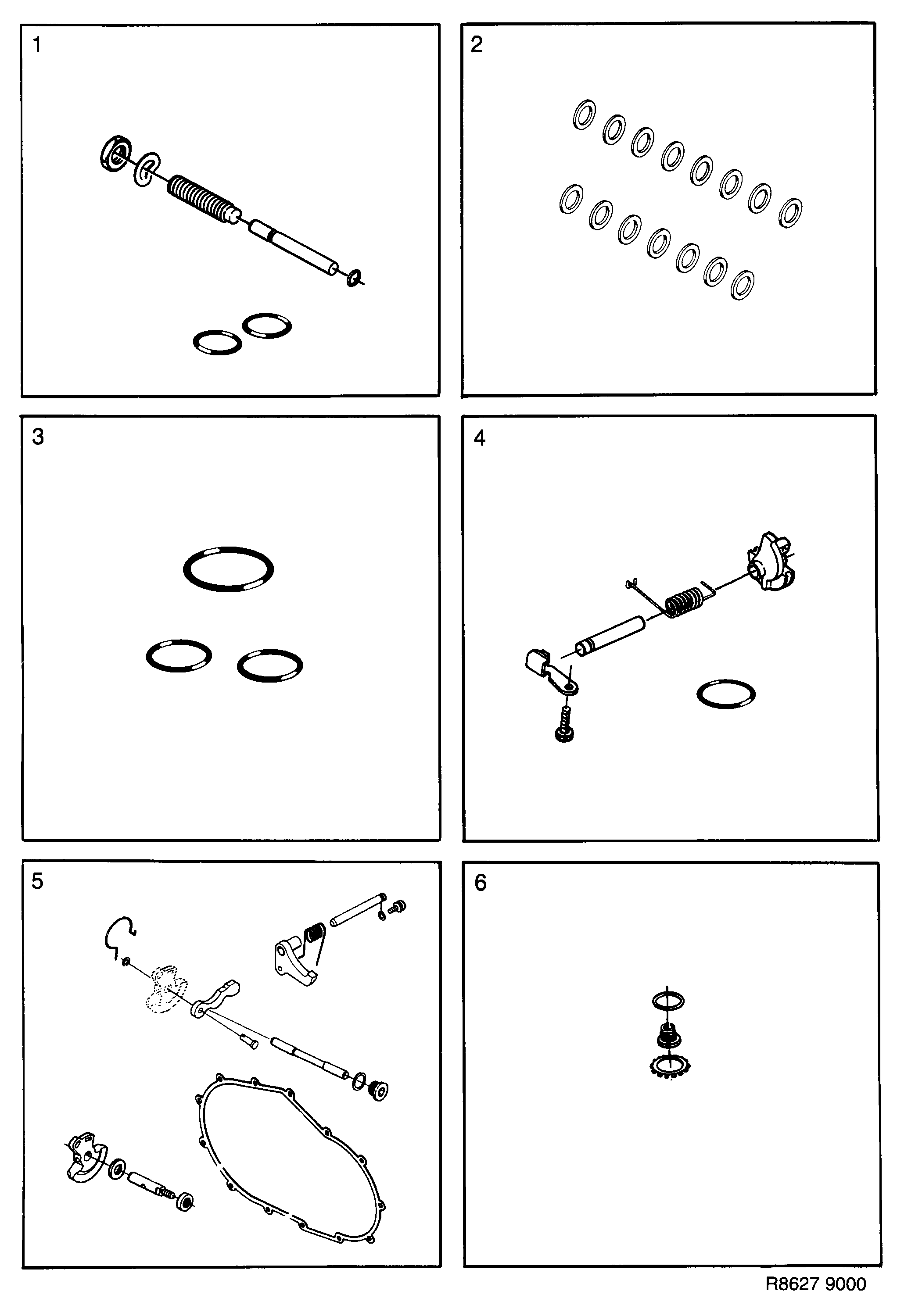 Saab 9000 Transmission diagram