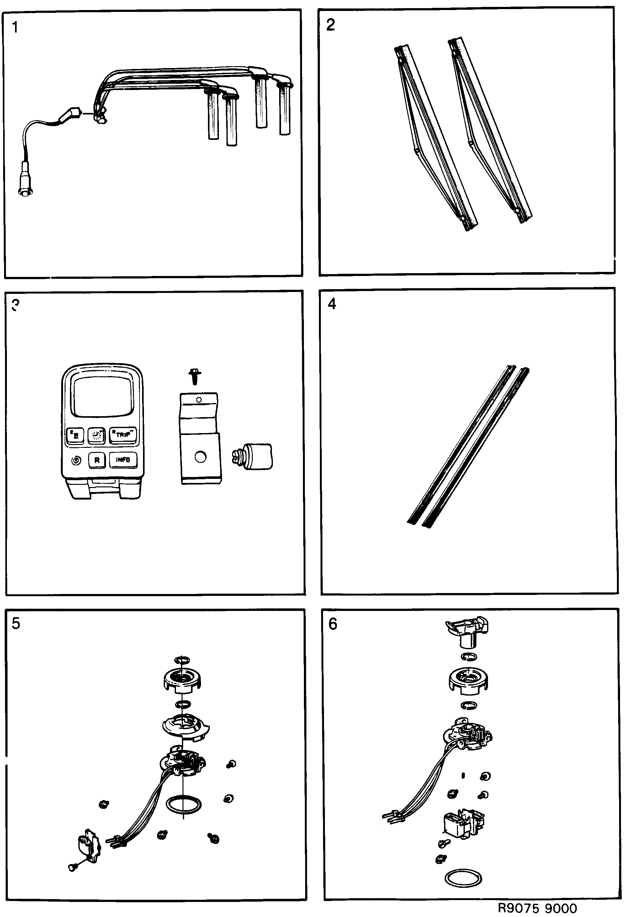 Saab 9000 Electrical system diagram
